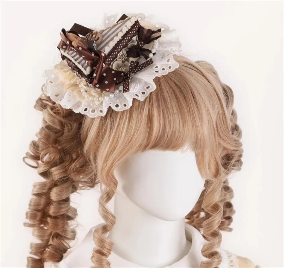 Kawaii Cake Lolita Girl Trim Bow Haarspeld Hoed Clip Meisjes Haarspeld Vrouwen Meisje Haarspeldjes