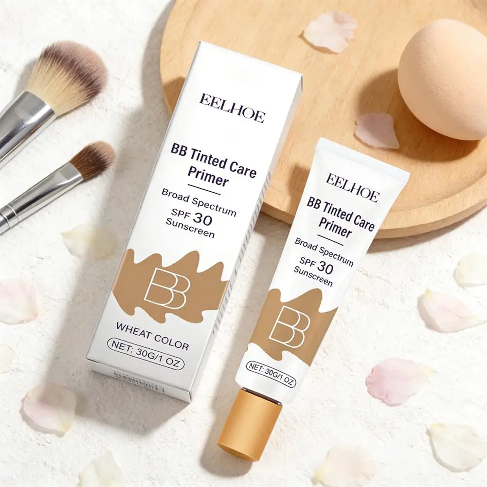 Niacinamide Sunscreen Bb Cream SPF 30 Coverage Pores Acne Brightening Niacinamide Nude Makeup Facial Foundation Waterproof