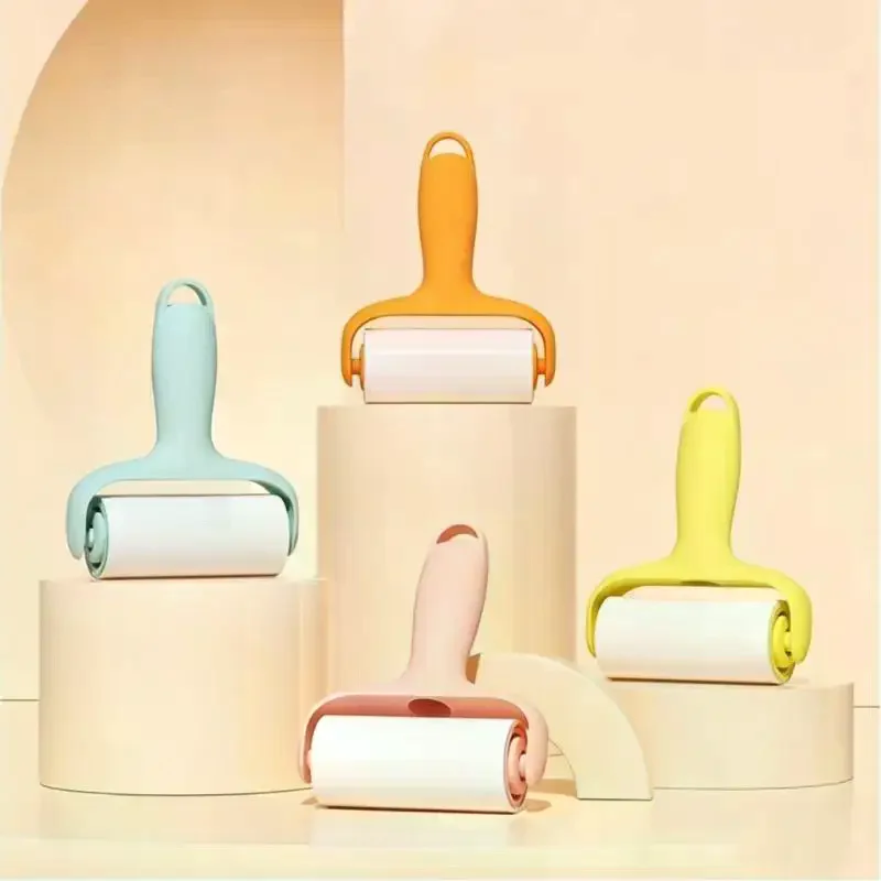 1 Set Steel Plate Transfer Stamp Cleaner Lint Roller Lint Remover Nail Salon Tools Replacement Paper With Tear-Off Design
