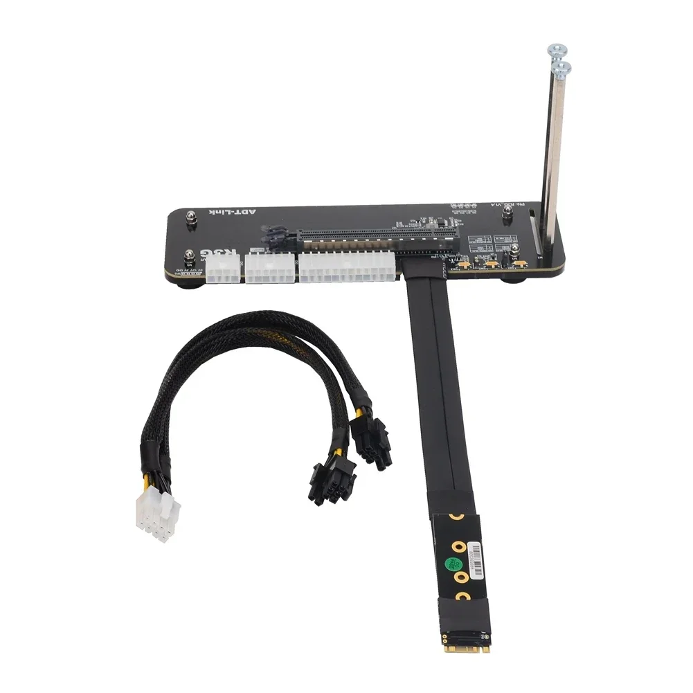 Imagem -04 - Suporte para Placa Gráfica Externa Suporte Pcie 4.0x4 Cabo Riser Egpu Itx Stx Nuc Notebook pc R43sg 4.0 M.2 Key m Nvme