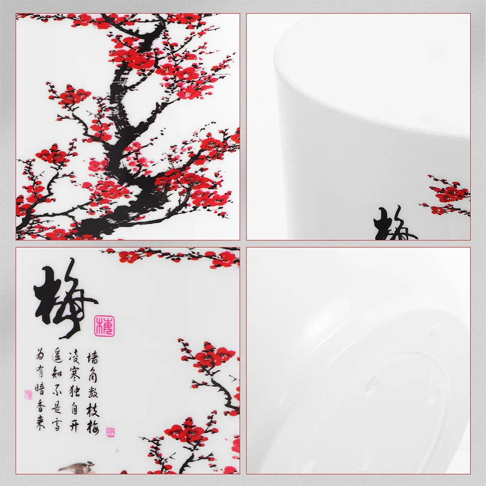 1Set Pot Tanaman Resin untuk Sukulen dengan Lubang Drainase, Nampan, Dekorasi untuk Rumah, Taman, Balkon, Indoor dan Outdoor