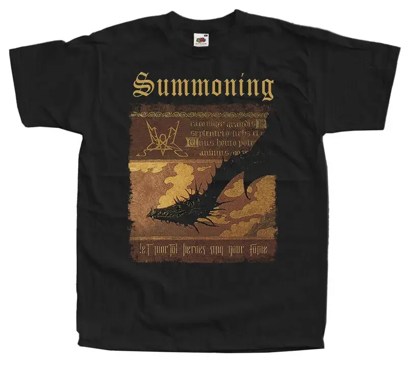 Summoning Let Mortal Heroes Sing Your Fame T Shirt S 5XL black 100 cotton long or short sleeves