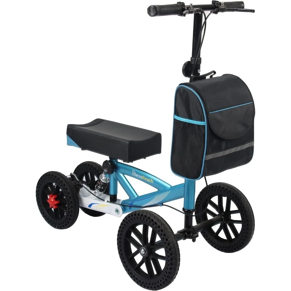 

Складной внедорожный самокат-костыль с дисковым тормозом – компактная альтернатива костылям при травмах стопы