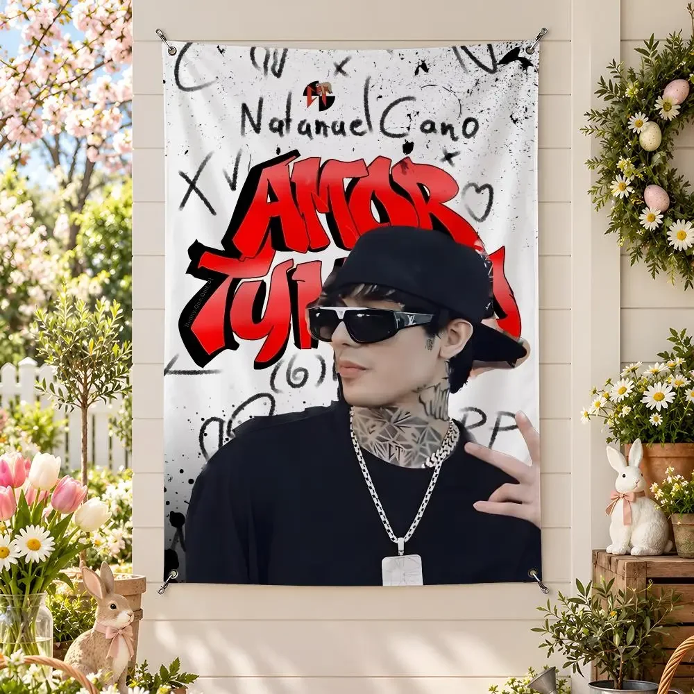 Natanael Cano Flags Wall Hanging Banner For Bedroom Living Room Outdoor Party Decor
