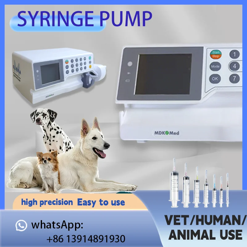 Lightweight Body Design Target Regulated syringe Pump Single Double Channel for pet animal/human use