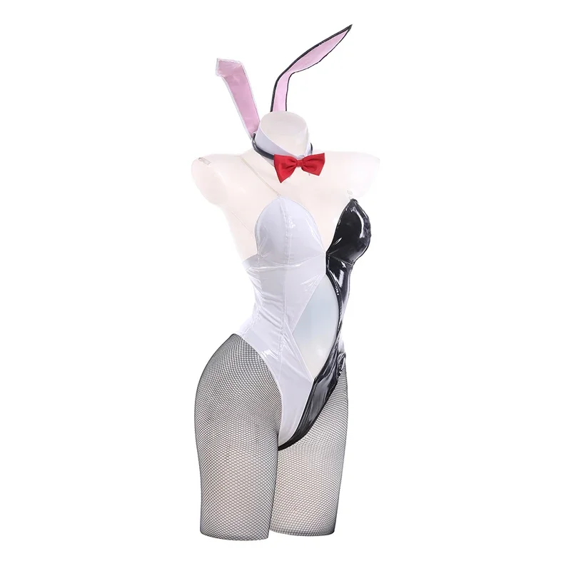 Enosima Junko costumi Cosplay gioco Danganronpa Cosplay bianco nero Bunny Girls regalo costumi per feste di Halloween vestiti completi