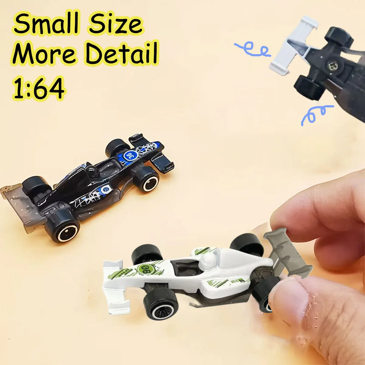 Miniature 1:64 Alloy Racing Cars Combinations, 2/4/6/12 Pcs Board Game Toy Entertainment Set