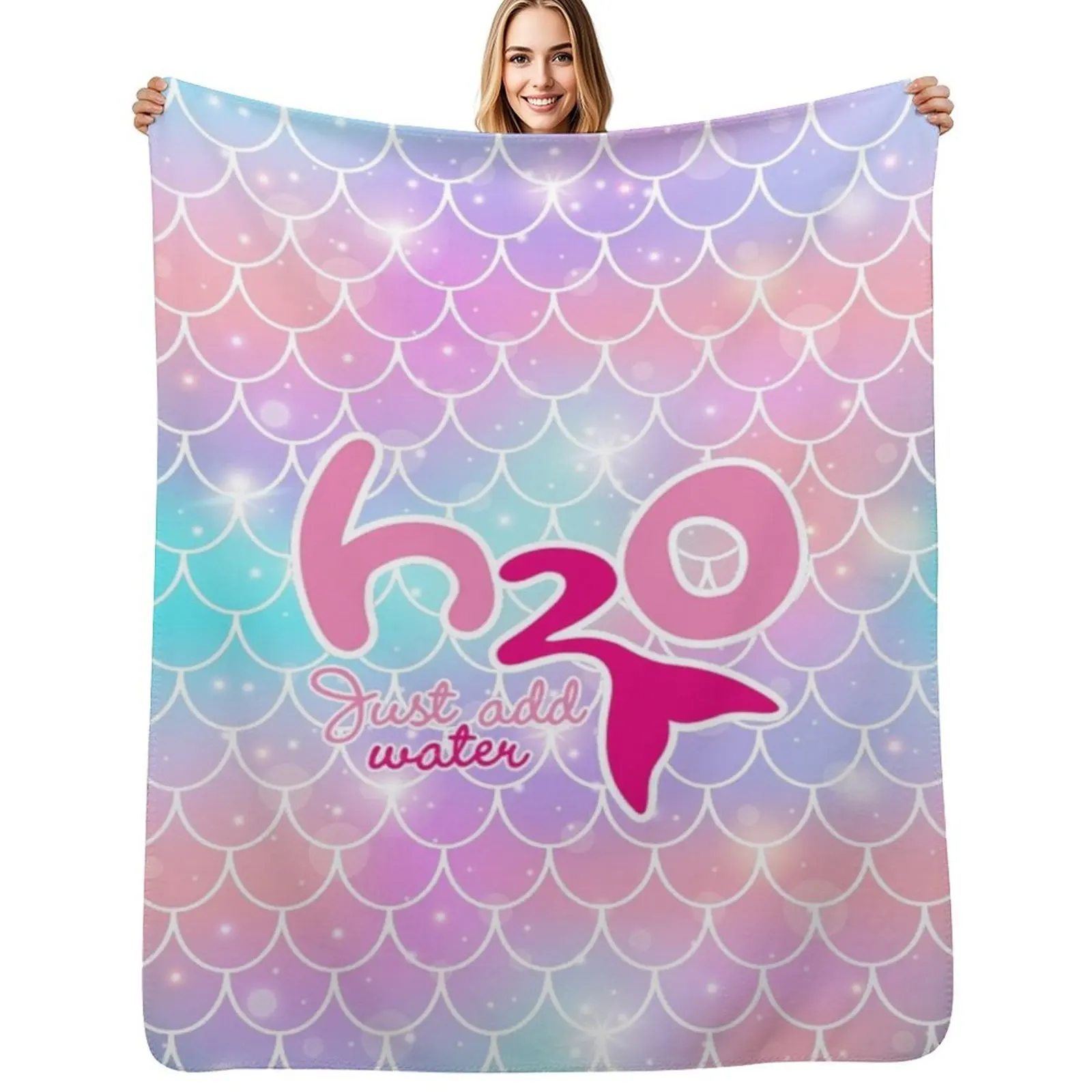 H2O: Just Add Water Throw Blanket Reusable Durable Soft Blanket for All Seasons