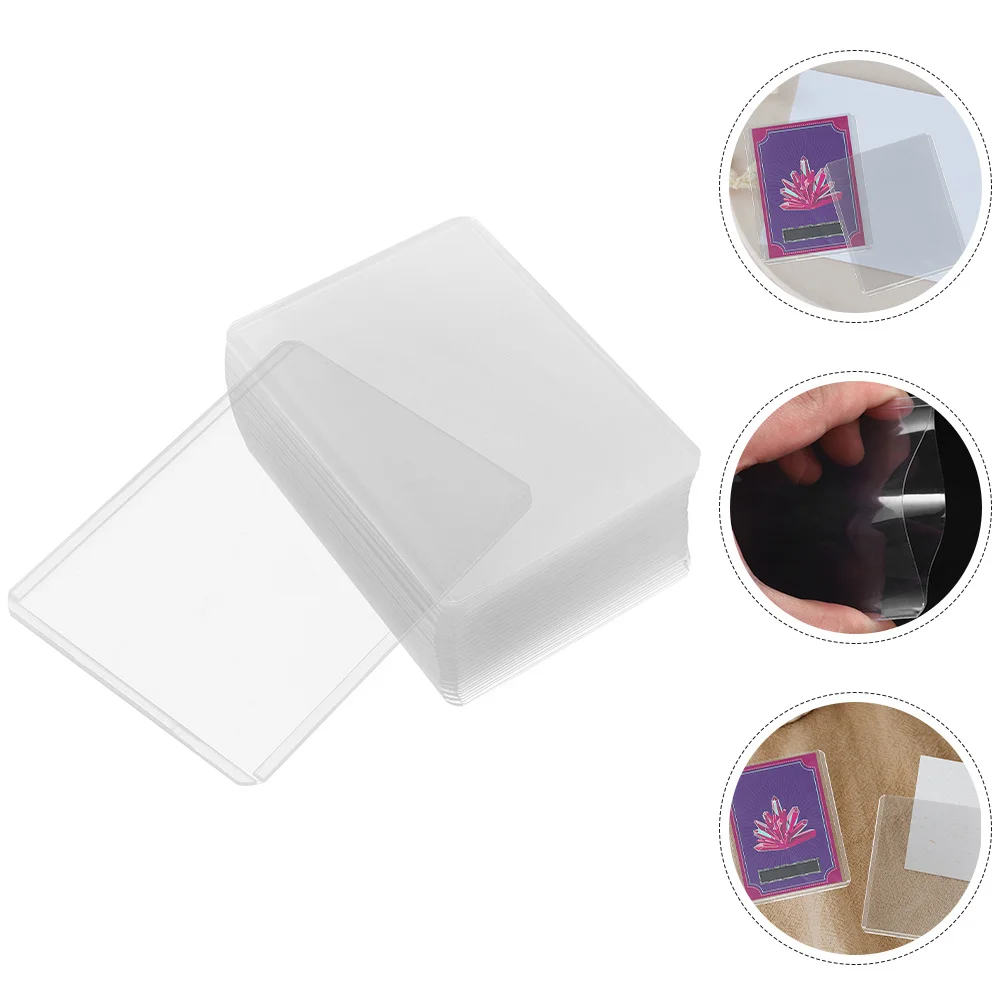 

30pcs Sleeves For Plastic Card Protector Sleeves Waterproof Dustproof Card Storage Organizer Pvc Protective Covers For