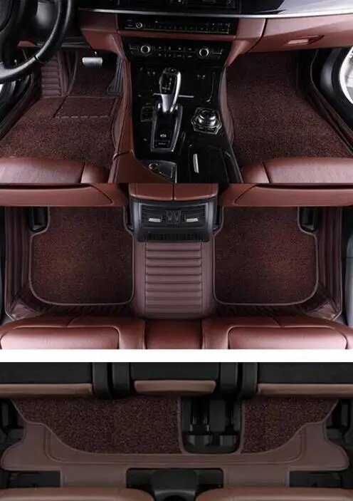 

Индивидуальные автомобильные коврики премиум-класса для Toyota Land Cruiser 300 (7 мест, 2026-2022), высококачественные двухслойные ковры для LC300 2024