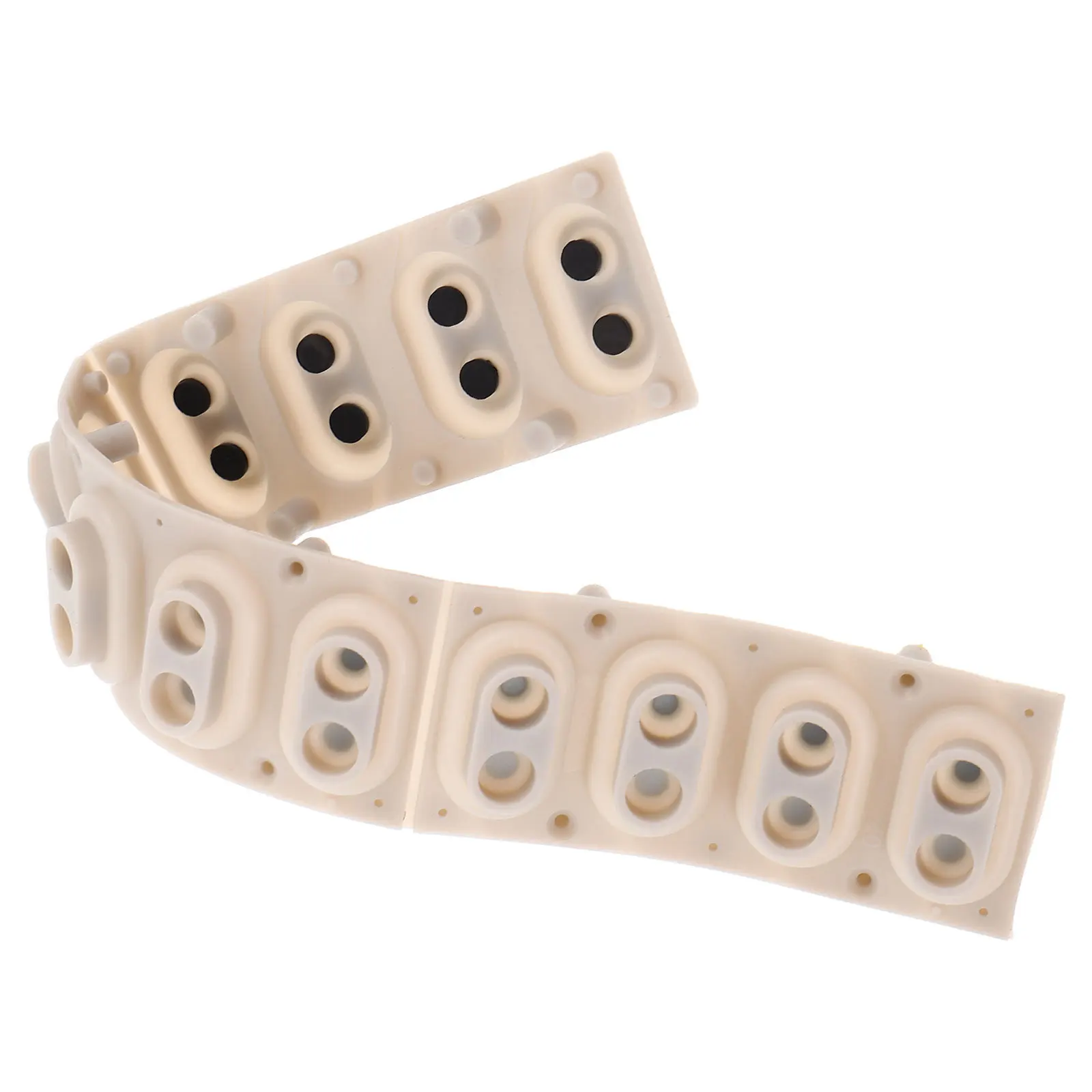 

12-Key Conductive Silicone Key Contact Strip Replacement Electronic Keyboard Repair Kit Durable Rubber Pad Contact Sheet