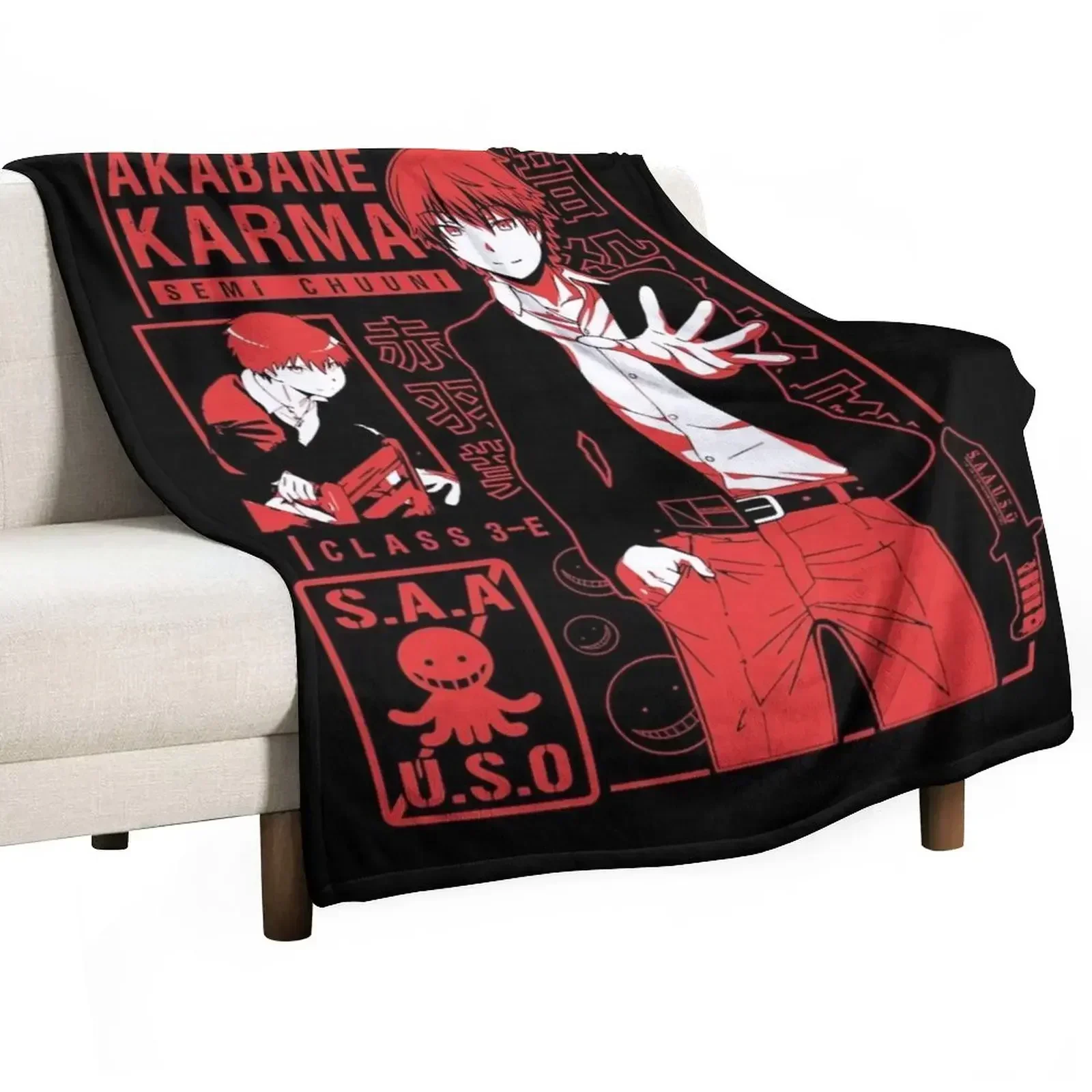 

KARMA AKABANE Classic Throw Blanket Large Softest Blankets