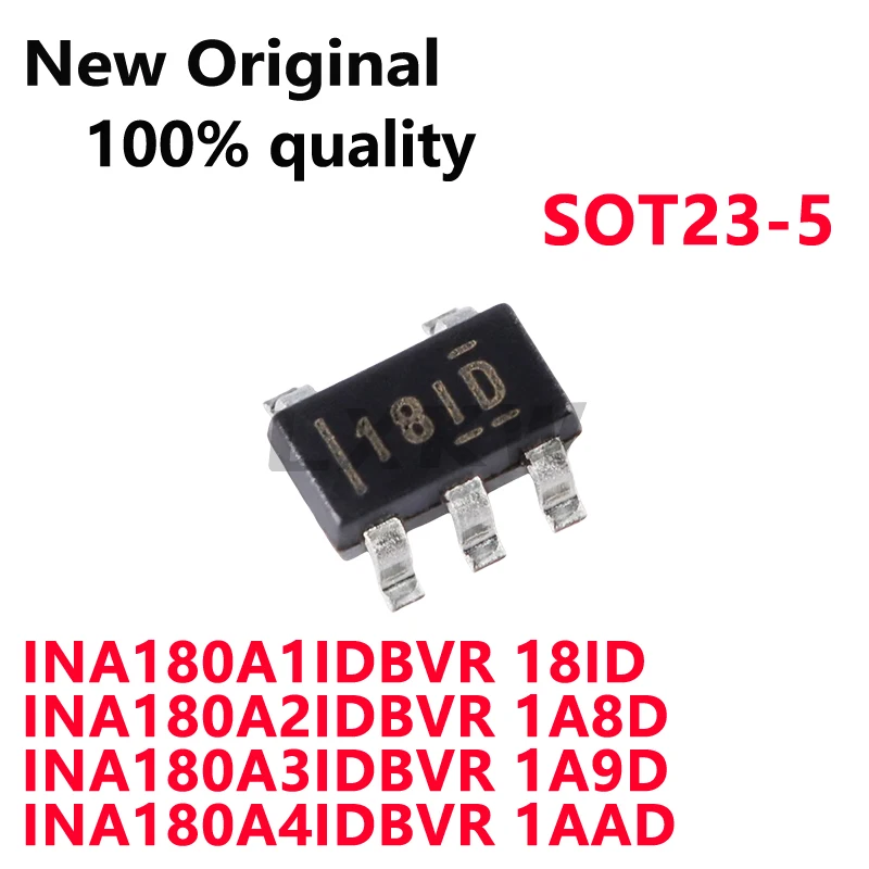 10/PCS New Original INA180A1IDBVR 18ID INA180A2IDBVR 1A8D INA180A3IDBVR 1A9D INA180A4IDBVR 1AAD SOT23-5 In Stock