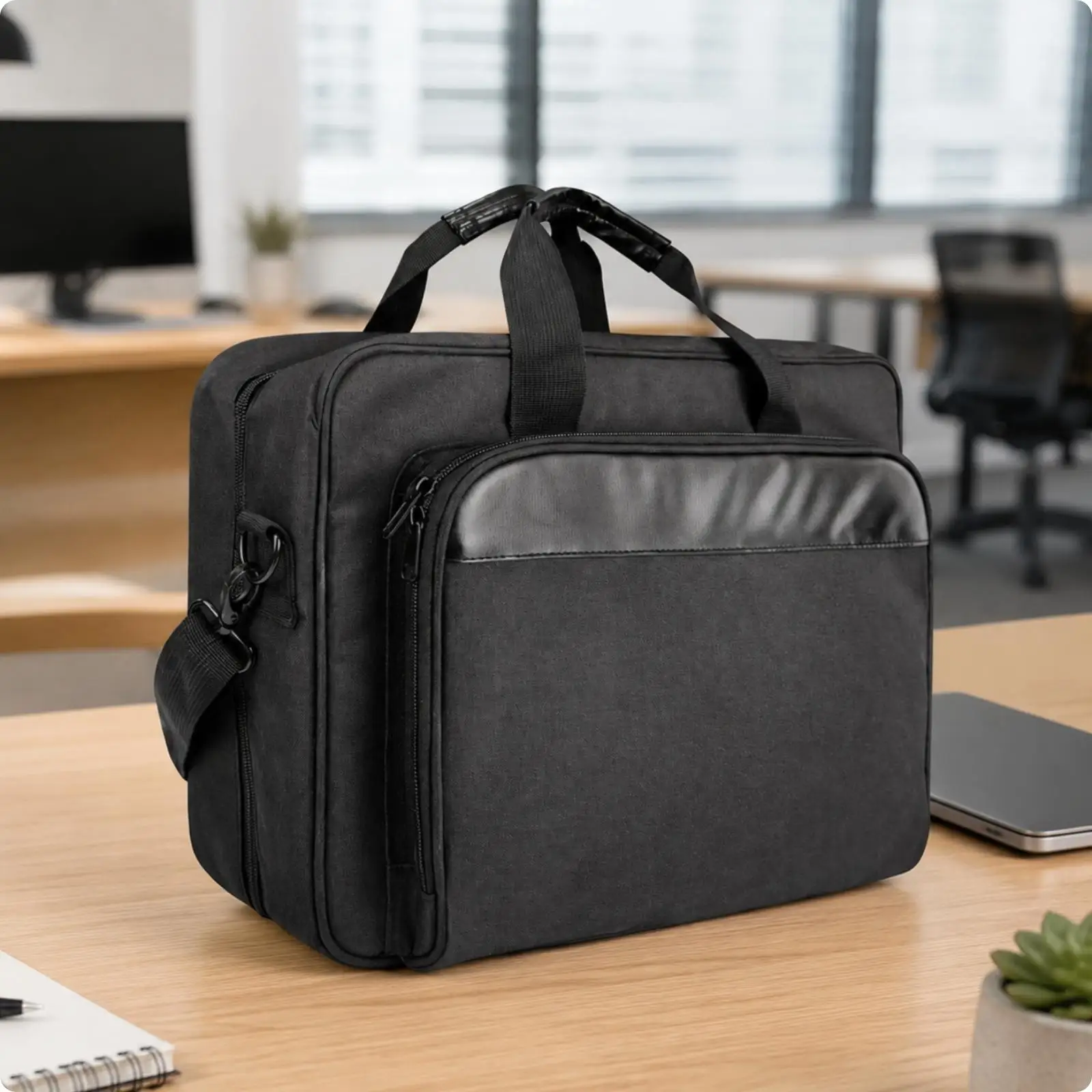 Printer and Laptop Carrying Bag Printer Storage Bag with Compartments Thick Foam Protection for Telecommuters, Teachers,