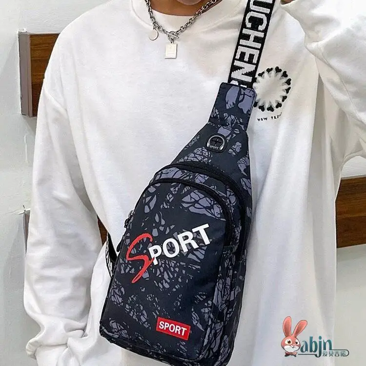Unisex Large Capacity Outdoor Casual Crossbody Bag Waterproof Multi-Functional Sports Chest Bag for Men And Women
