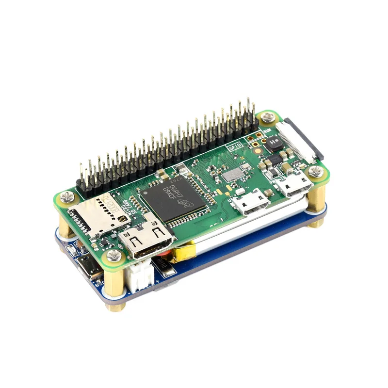 Waveshare UPS HAT (C) Fuente de alimentación ininterrumpida UPS HAT para Raspberry Pi Zero UPS