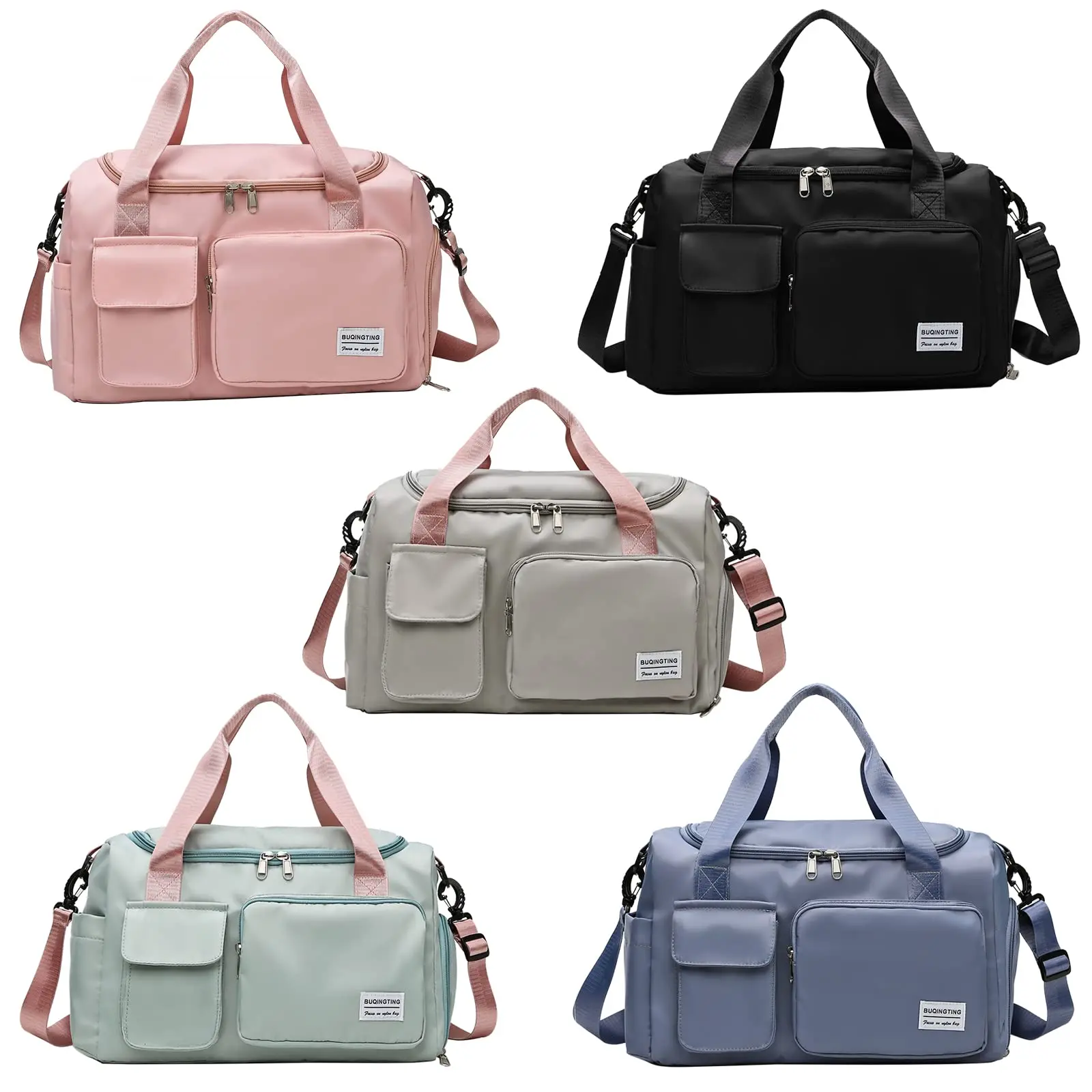 Mark royal Reise Segeltuch taschen Sporttasche für Frauen Reisetaschen wasserdichte Schulter Schuh fach Tasche Handtasche Drops hipping – Detail 11