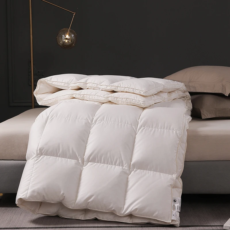 Thick warm Comforter Quilts Duvets For winter bed duvet 2 people double Filled in high-end Pure 95% 5A Grade White Goose down