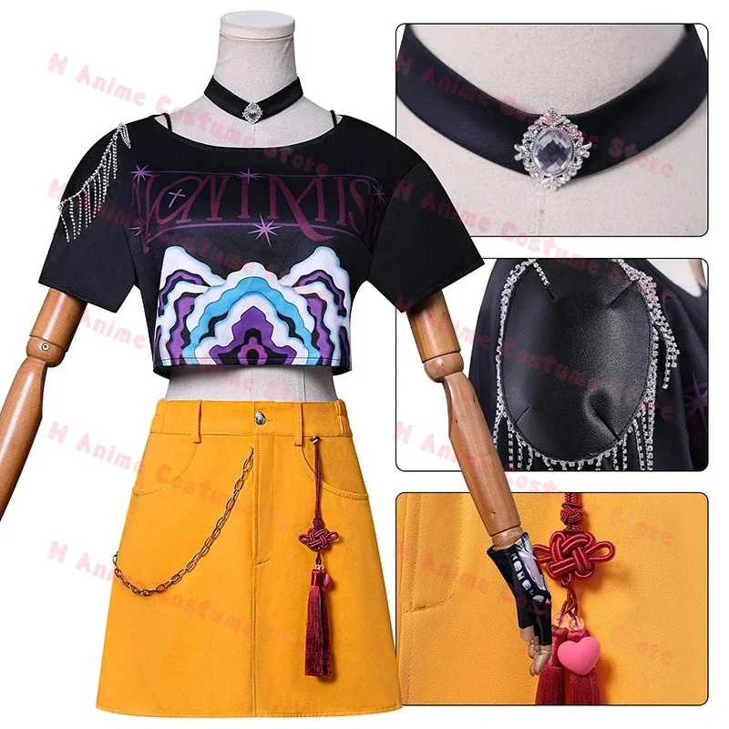 

KPop Mira Cosplay Costume Wig Women Girls Halloween Carnival Comic-con Party Role Playing Outfits New 2025