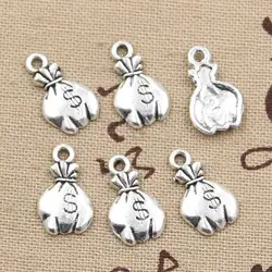 30pcs Charms Sack Of Money Dollars 19x11mm Handmade Pendant Making fit,Vintage TibetanBronze,DIY For Necklace