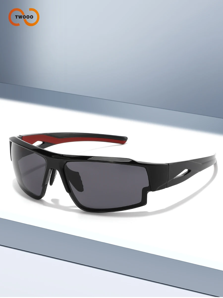 نظارات شمسية رياضية للجنسين، طراز ملفوف خفيف الوزن، حماية من الأشعة فوق البنفسجية 400 عالية الدقة مضادة للوهج في الهواء الطلق لركوب الدراجات والجري والأسماك #4