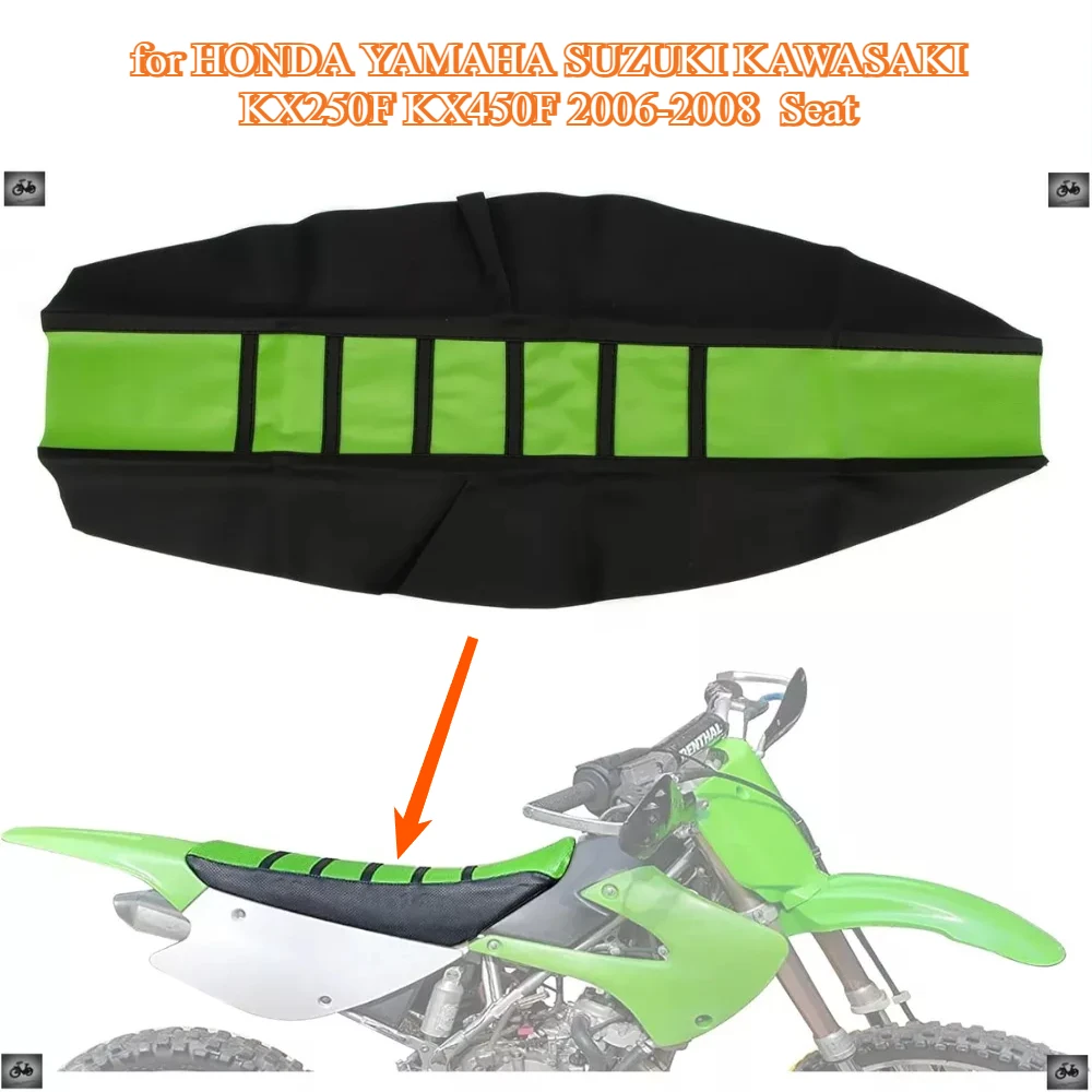 

Universal Motorcycle Seat Cushion Covers Rubber Soft Seat Cover for HONDA YAMAHA SUZUKI KAWASAKI KX250F KX450F 2006-2008 Seat
