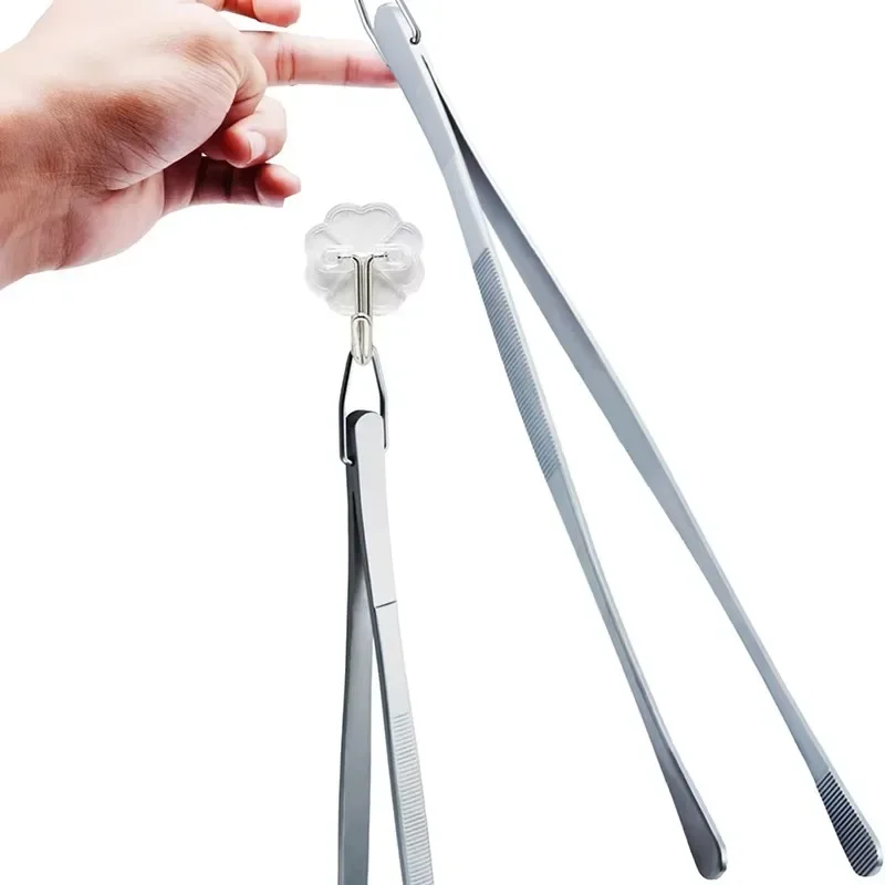 Stainless Steel Grill Tongs Food Clip BBQ Steak Clip Bread Tong Cooking Utensils Party Non-Slip Kitchen Gadgets Accessories