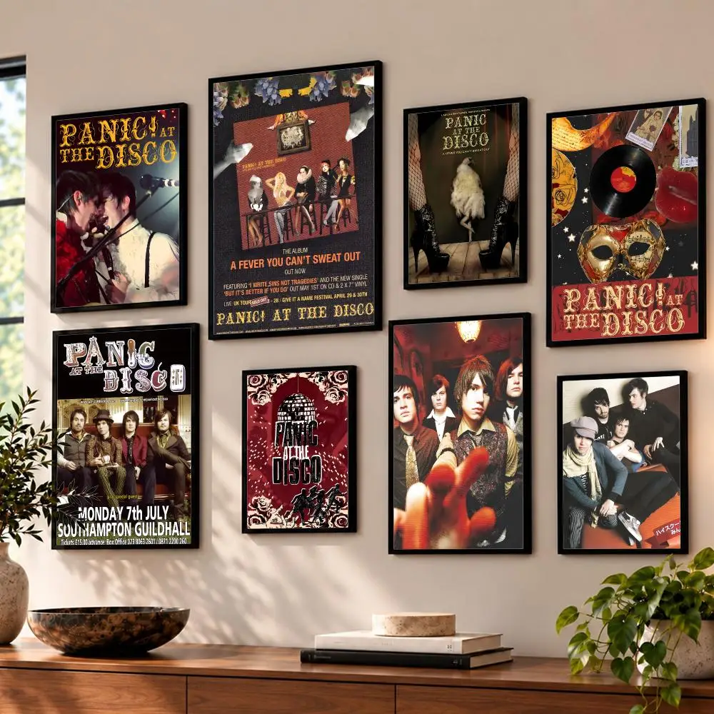 band Panic! At The Disco Poster Poster HD Self Adhesive Waterproof Wall Art Print Bedroom Living Room Decor Gift