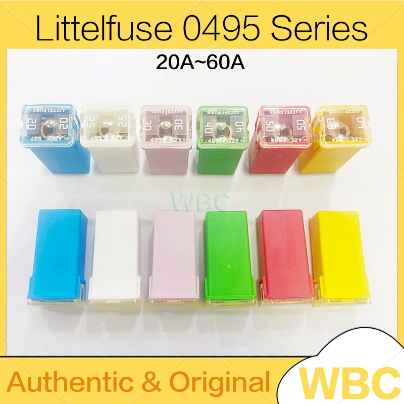 0495 Littelfuse 20A 25A 30A 40A 50A 60A Cartridge Fuse 0495020 0495025 0495030/040 0495050 0495060.Z JCASE Fuse 32V