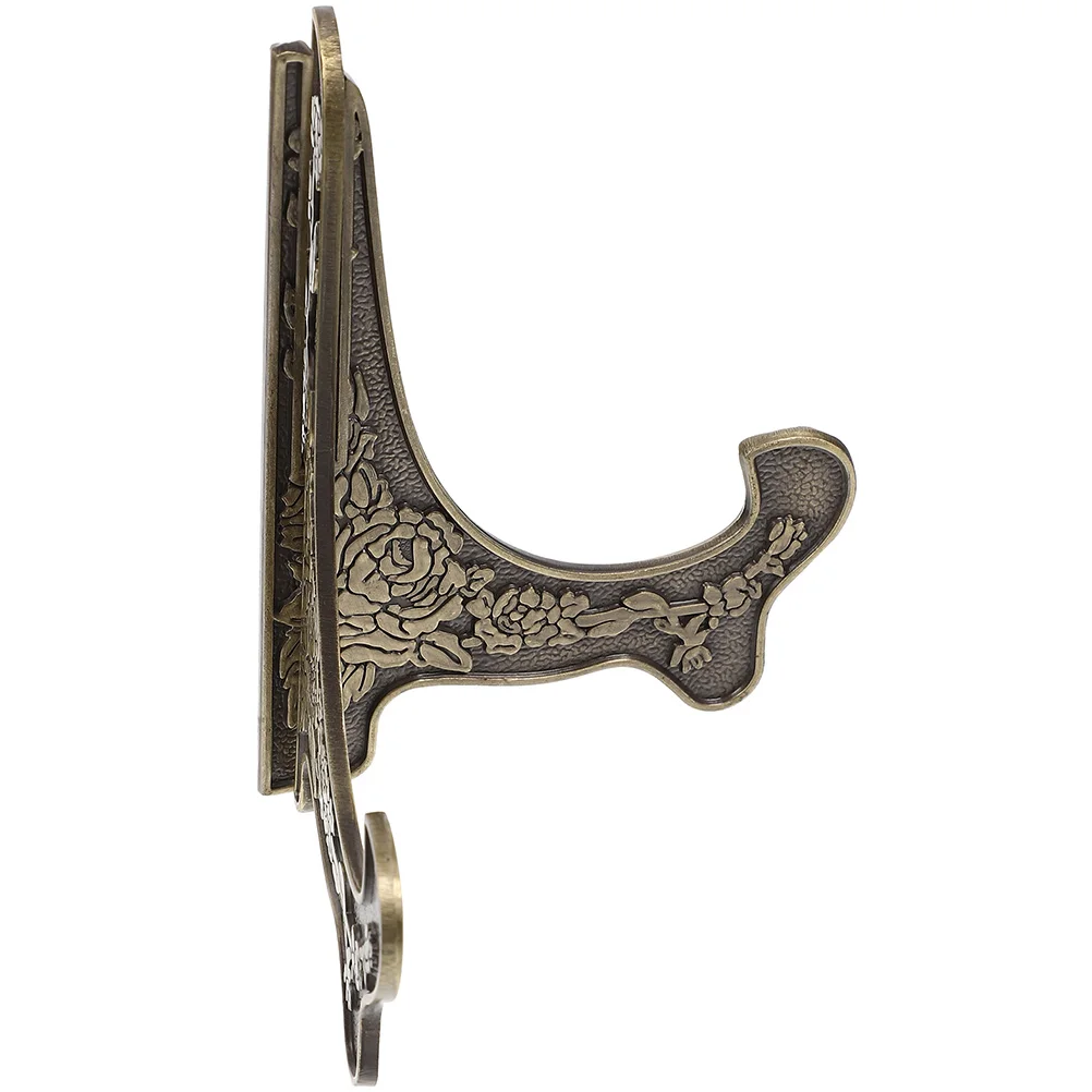 

Medal Holder Easel Zinc Alloy Single Vintage Display Stand for Desktop Decor Metal Storage Plate Easel