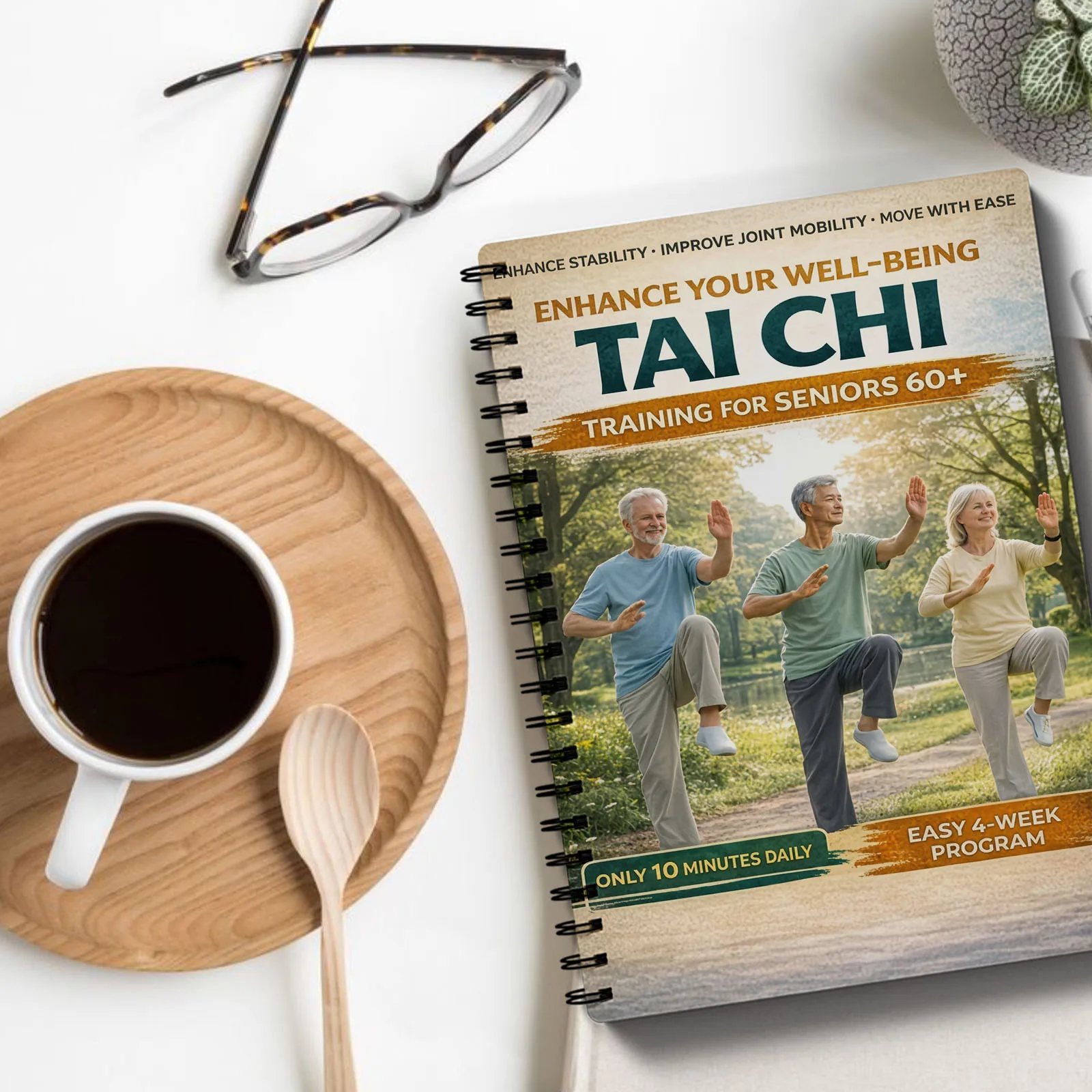 Tai Chi Exercise: Suitable for The Elderly: 10 Minutes of Gentle Exercise To Improve Joint Flexibility and Confidence