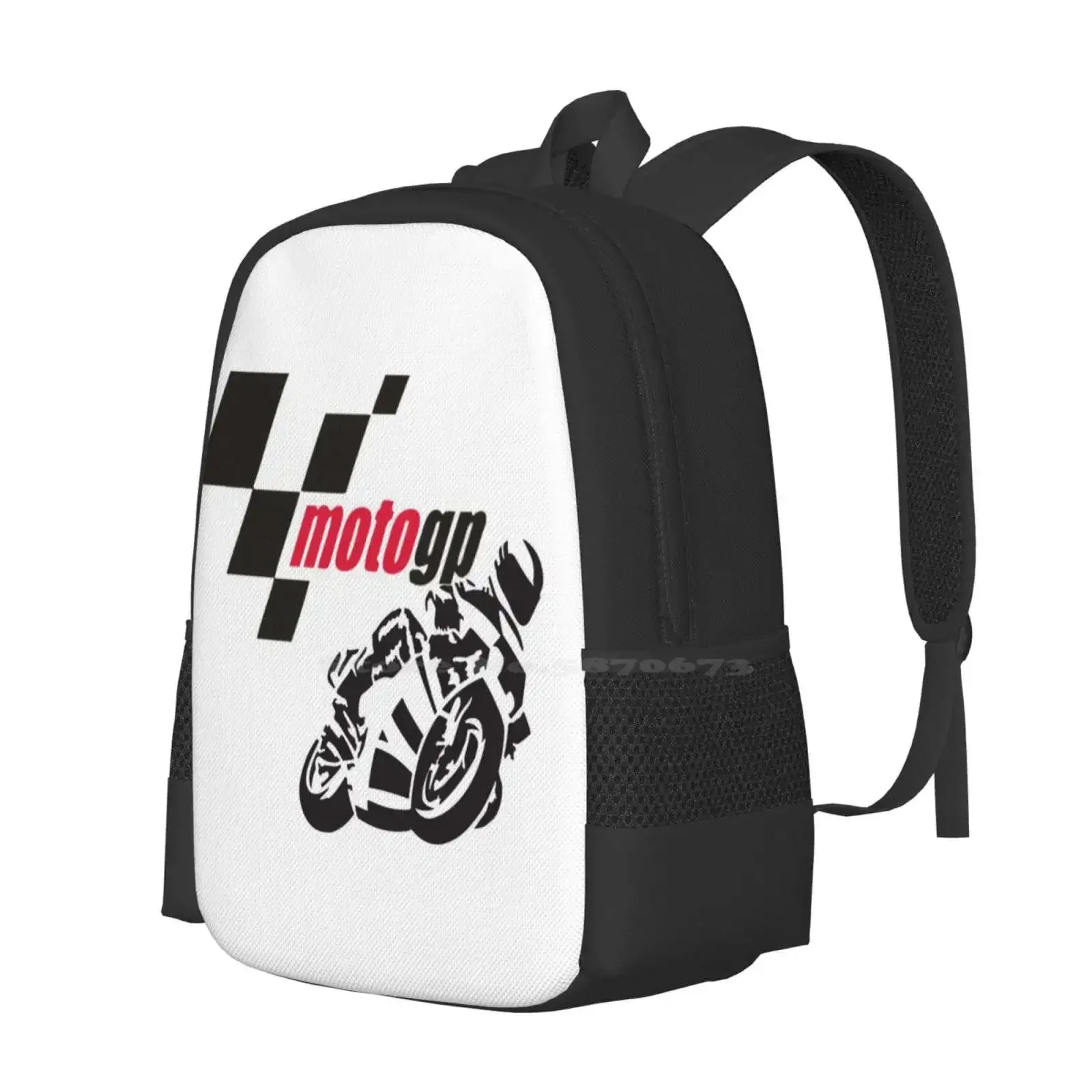 Muster Design Tasche Student Rucksack Moto Grandprix Gp