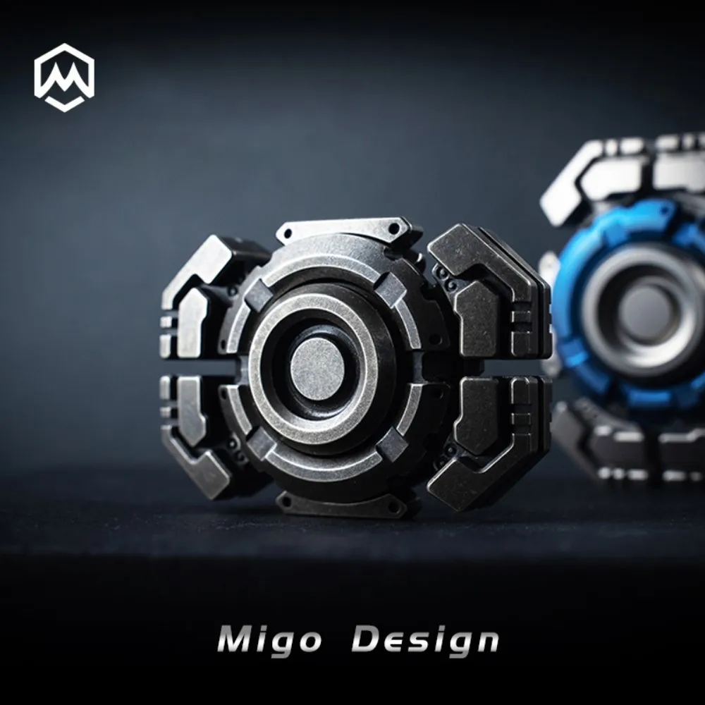 MACKIE Nuclear Explosion Copper Fidget Spinner Zabawka Antystresowa Metalowa Dwa Łopatki Oryginalne Projekty