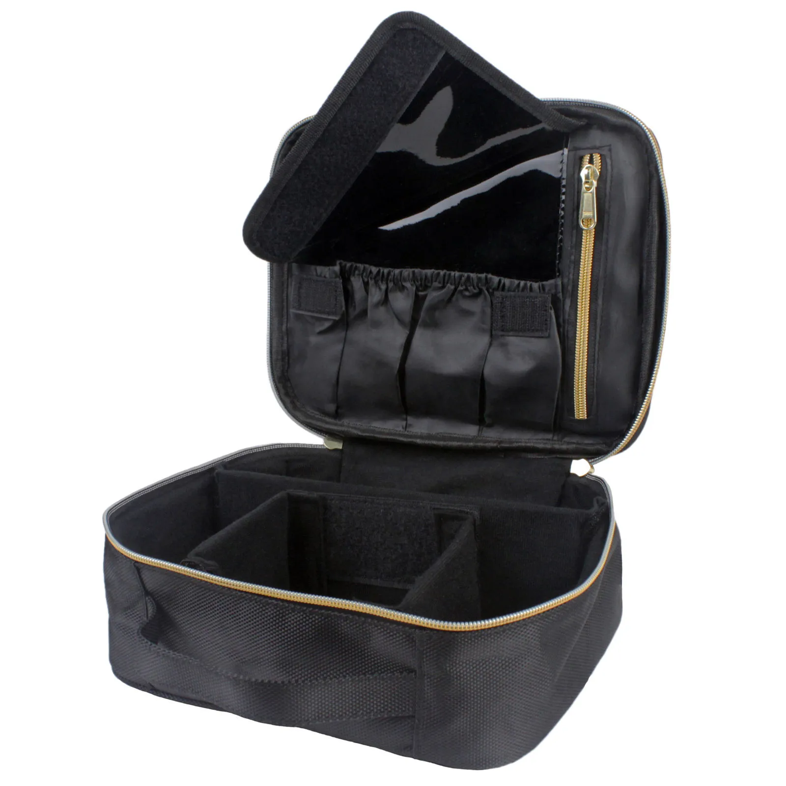 Large Capacity Makeup Bag Portable Cosmetic Case Travel Organizer Multi Layer Zipper Storage Pouch Adjustable Dividers 2026 T1