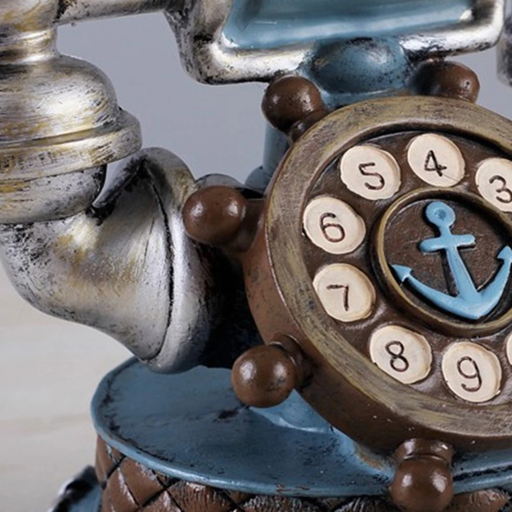 

Retro Telephone Decor Creative Desktop Ornament Home Decor European Style Art Atmosphere Special Texture Feeling