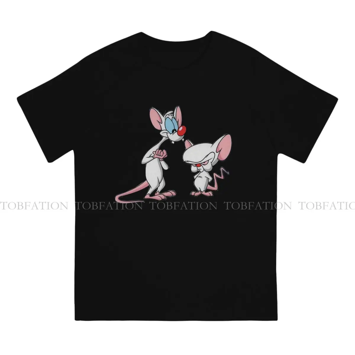 Pinky and the Brain TV When I Rule The World  TShirt Men Alternative Oversized Punk Crewneck Cotton T Shirt