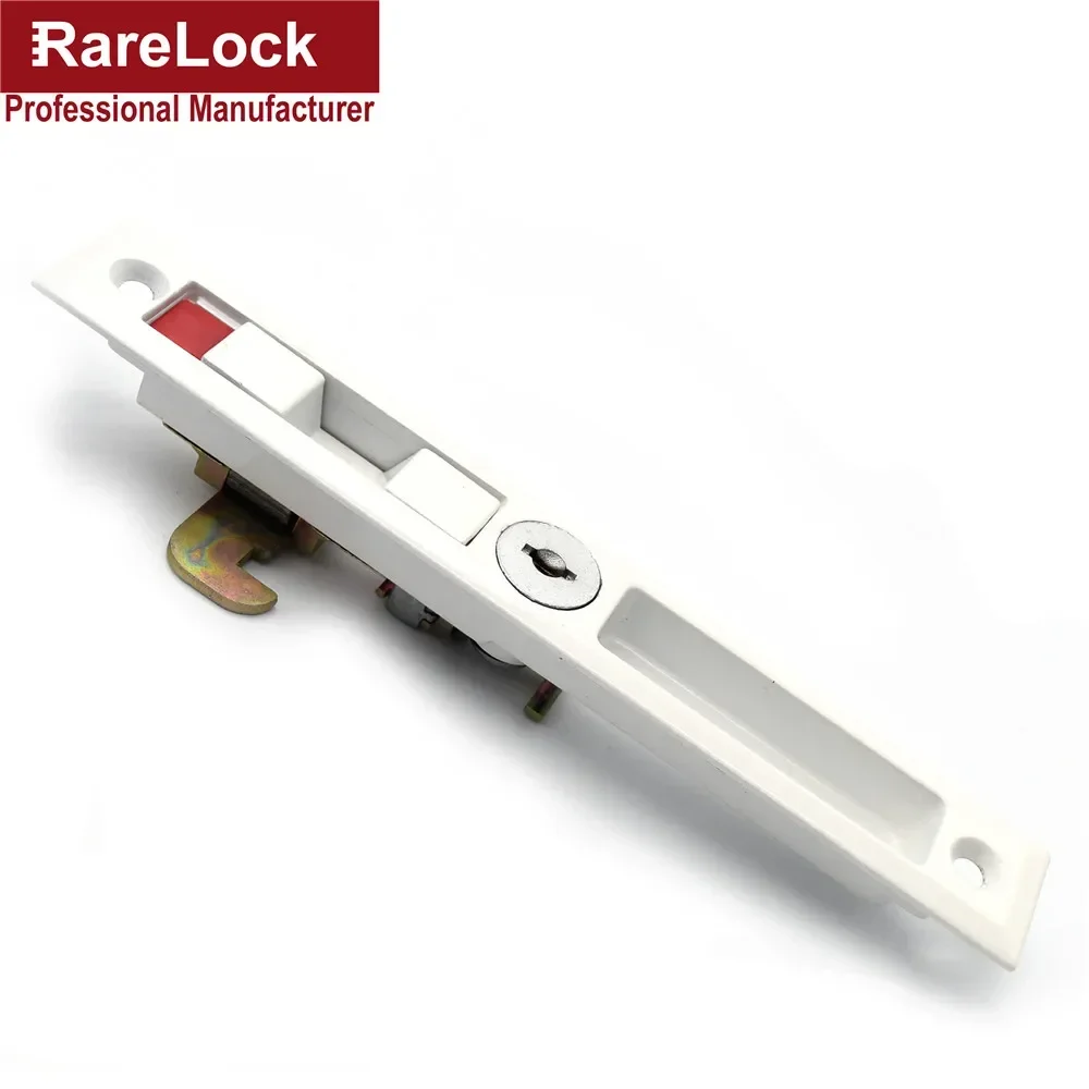 White Sliding Door Lock Green Red Indicator Label with Brass Keys for Bathroom Women Bag Shop Door Rarelock MMS227 G