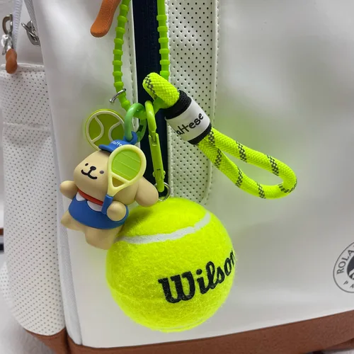 Imagen 2 del producto Colgante de tenis Wilson, colgante de cachorro de tenis a la moda, llavero de pareja, recuerdos deportivos, regalos creativos