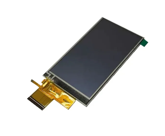 4.3-inch IPS color screen TFT touch screen with 480 * 800 resolution, OMT8009A driver, interface SPI-24Bit RGB 0.5mm plug-in
