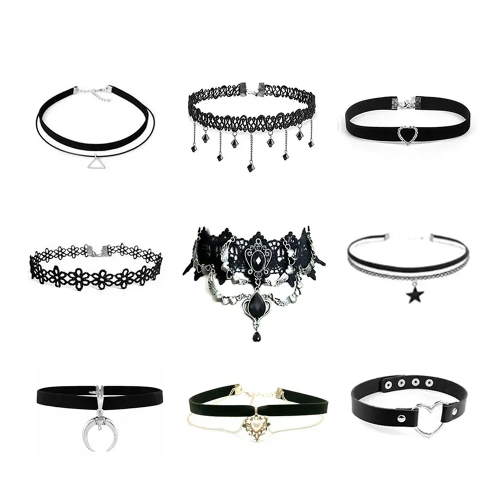 Le Collier Cœur Velours Noir Vintage L'Élégance Intemporelle pour une Mode Éternelle