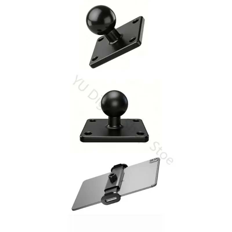 96BA Car Tablet Mount and Phone Holder for 5 to 12.9Inch Devices, Screw Mount Base with Adjustable Arm and Swivels Head