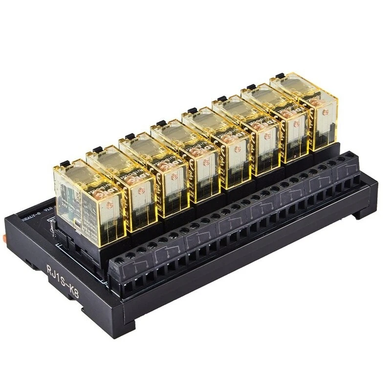 8/16 Hequan intermediate relay module 24v control module PLC amplification board relay 2 open 2