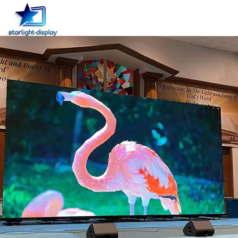 High Brightness Church LED Display Screen P2 P2.97 P4 Indoor Fixed LED Video Wall For Church Auditorium Sermon Lyrics