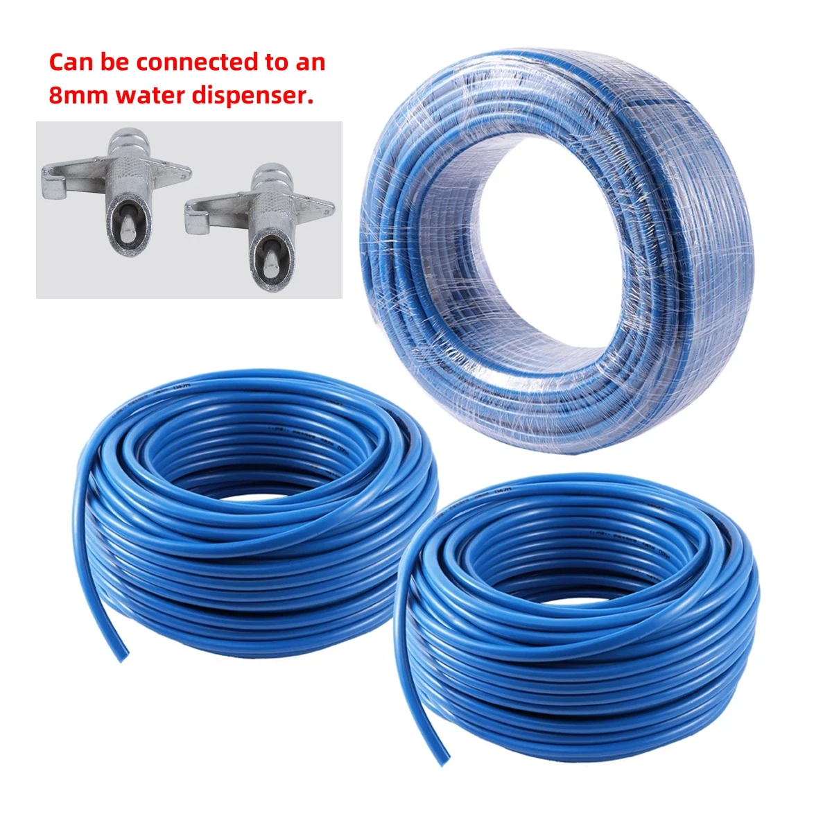 1m Blue Breeding Rubber Water Hose 8mm Anti-Freezing Automatic Rabbit Chicken Pigeon Quail Water Dispenser Pipe Drinking Tool