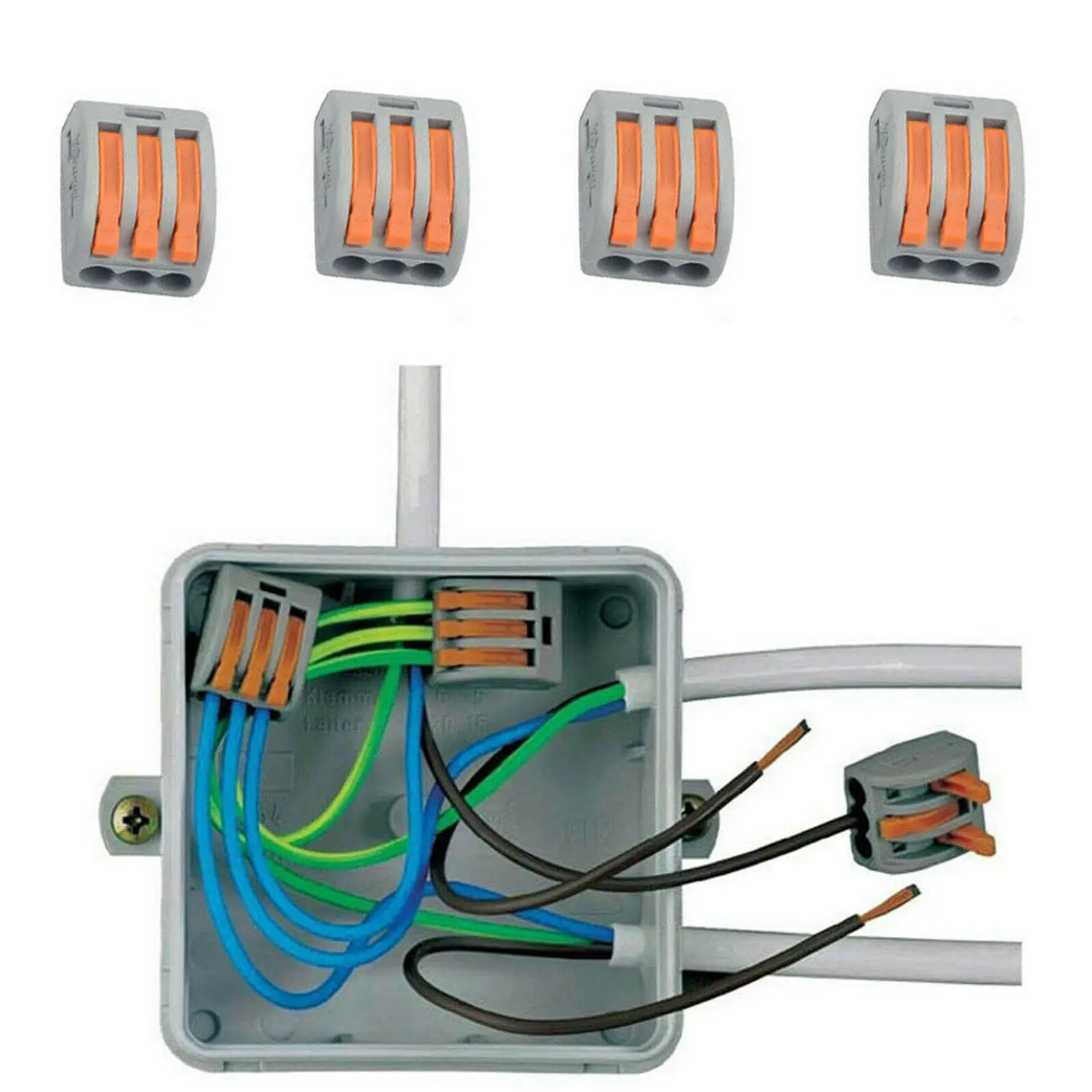 20/10 Pz Morsettiere PCT212-PCT218 SPL-2-3 0.08-2.5mm Universale Compatto Filo Elettrico Connettori Conduttore Splitter