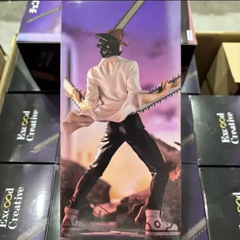 

In Stock Genuine Furyu Chainsaw Man Denji Anime Figure Model Desktop Ornament Toy Gift