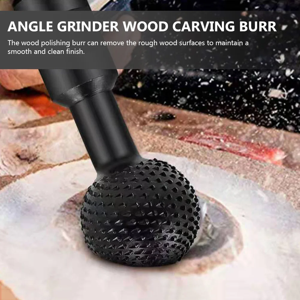 

Carbon Steel Ball Head Wood Carving Tool Sphere Rotary Burr Durable Anti-Rust Efficient Grinding Grooving Angle Cutter For Metal