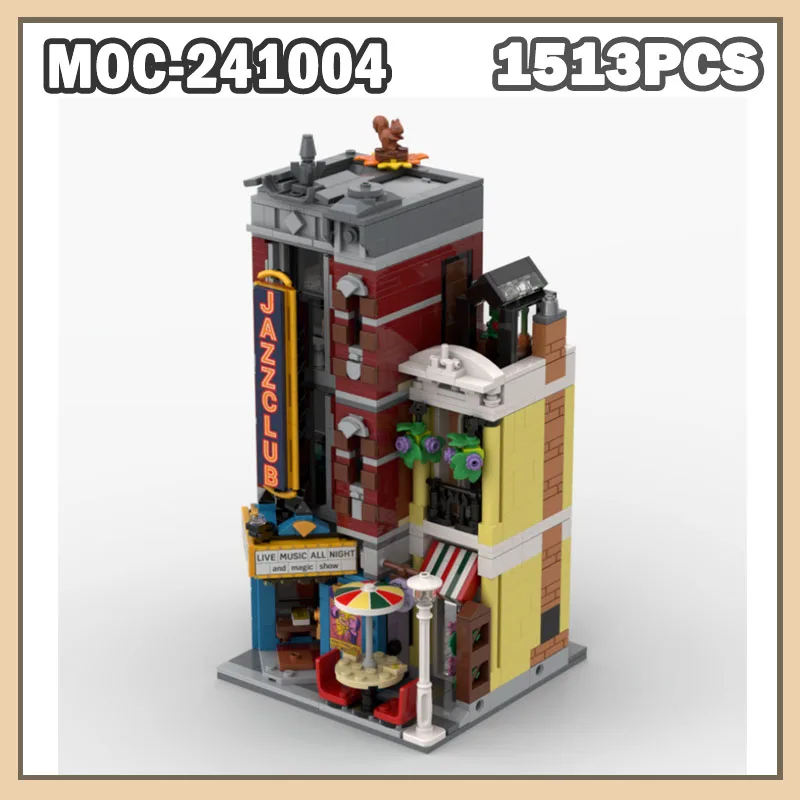 

MOC-241004 Midi Jazz Club Building Blocks Small Particle Mini Christmas decorations Blocks Educational Children's Toys 1513P