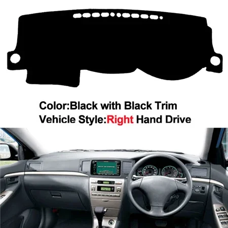 Fits Toyota corolla Altis Runx Allex 2002-2007 Car Dashboard Cover Non-Slip Mat Carpet Pad Dashboard Mat