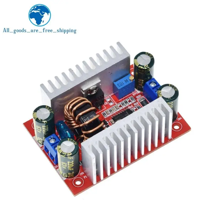 

DC 400W 15A Step-up Boost Converter Constant Current Power Supply LED Driver 8.5-50V to 10-60V Voltage Charger Step Up Module